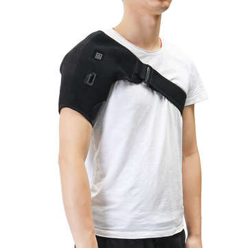 Adjustable Heated Shoulder Wrap Heating Pads Shoulder Support Brace /Cold Therapy