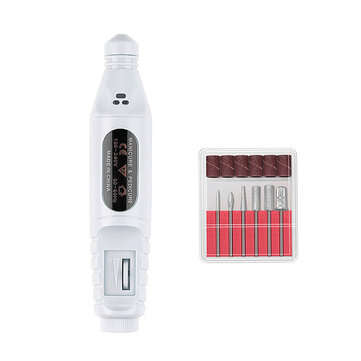 Electric Nail Drill Machine USB Charge Manicure Pedicure Kit Nail Polisher (COLOR: WHITE)
