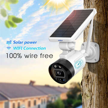 OUERTECH 1080P 2MP Solar Wireless Battery Camera WIFI Outdoor Security IP Camera Alexa Cloud IP66 Wa