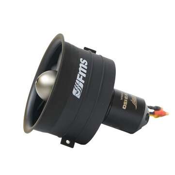 FMS 64MM Ducted Fan EDF 11 blade With 4S 2840-KV3150 Motor for Fixed Wing RC Airplane Jet