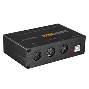 DOREMiDi MIDI Interfaces Controller Merger 5 MIDI Input 2 MIDI Output Support USB Power MERGE-5
