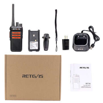 Retevis RT76 Two Way Radio Civil Intercom Console 5w 30 Channel USB Base Walkie Talkie