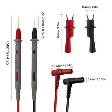 ANENG PT1006 Needle Tip Probe Test Leads Pin Hot Universal Digital Multimeter Lead Probe Wire Pen Ca