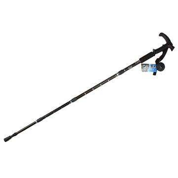 Outdoor Adjustable Trekking Pole 4 Sections Walking Stick Crutch Camping Climbing Alpenstock Cane