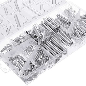 Suleve 200Pcs Steel Springs Electrical Drum Extension Tension Spring Exerciser Pressure Suit