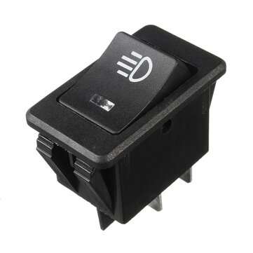 35A 12V DC 4 Pins Universal Fog Light Rocker Switch