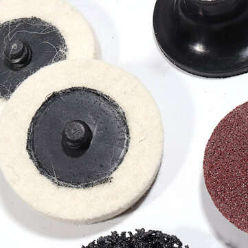 60pcs 2 Inch 50mm Sanding Discs Roll Lock Surface Sanding Discs Pad Polishing Sandpaper Quick Change