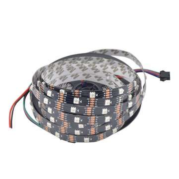 1M 5M WS2813 RGB Dream Color Non-waterproof LED Pixel Strip Light fo... (LENGTH: 1M | COLOR.: BLACK)