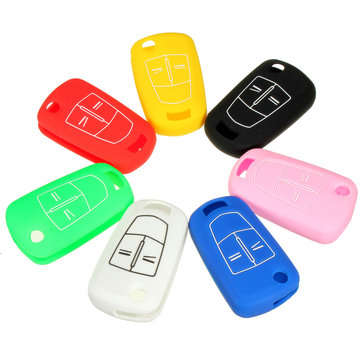 Silicone Remote Key Case Fob Protector Case Opel Vauxhall Corsa Astra Vectra Zafira (COLOR.: BLUE)