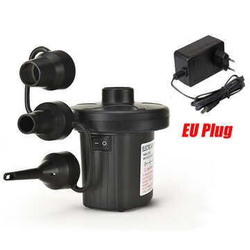 Portable Electric Air Pump Quick-Fill Home Car Airpump For Inflatable Swimming Pool (PLUG: EUPLUG)