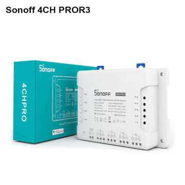 SONOFF 4CH R3 & 4CH PRO R3 AC100-240V 50/60Hz 10A 2200W 4 Gang WiFi DIY Smart Sw... (TYPE: 4CHPROR3)