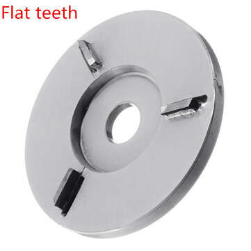 90mm Diameter 16mm Bore Silver Power Wood Carving Disc Angle Grinder Attachment  (TYPE: FLAT)