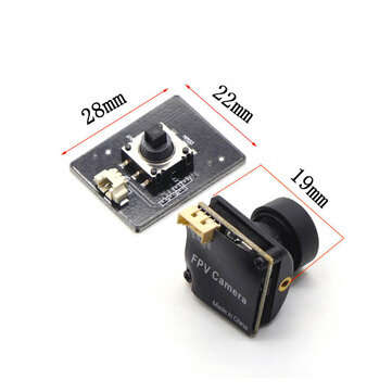 EWRF TS5887 5.8G 40CH 600mW FPV Transmitter +1/3" CMOS Sensor 2.1mm 1200 TVL NTSC/PAL Switchable FPV