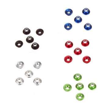 5 PCS Gofly-RC M5 Aluminum Motor Screw Nuts Nylon Insert Self Lock CW... (MODEL: CW | COLOR.: BLACK)