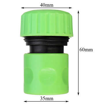 3/4 Inch ABS Plastic Water Tap Hose Pipe Connector Quick Sprayer Hose Coupler Green