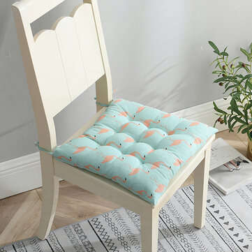 40x40cm Square Thick Seat Cushion Cotton Chair Cushion Breathable Soft Pad Office fo... (PATTERN: 1)