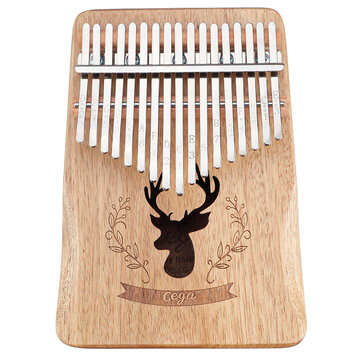 17 key Gauntlets Thumb Piano Mahogany Kalimba Wood Acoustic Musical Instrument for Beginner With Acc