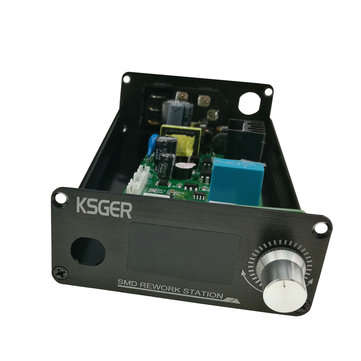 KSGER 1.3inch 858D Hot Air Heater Rework Station STM32 OLED Temperature Controller 4Pcs Nozzles