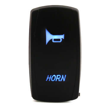 Blue LED Horn Bell Rocker Switch For Arctic Wildcat Can Am Polaris RZR Ranger XP