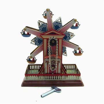 Sky Steel Classic Vintage Clockwork Wind Up Children Kids Tin Toys With Key