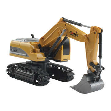 Mofun 1026 40Mhz 1/24 6CH RC Excavator Car Vehicle Models Toy Engineer Truck With Alloy Parts Light