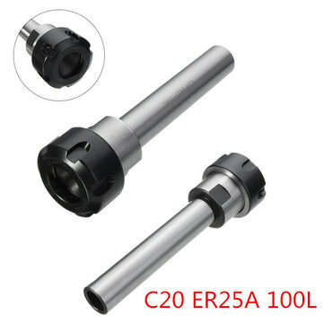 ER11 to ER25 Straight Shank Collet Chuck Holder C8 to C20 CNC Milling Lathe Tool (SIZE: 4#)