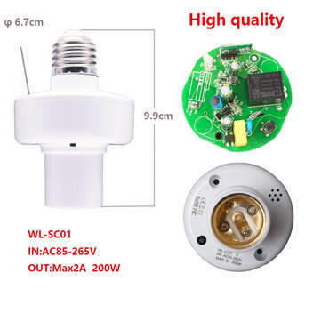 Mijia bluetooth Mesh Smart Light Socket Lamp Holder Voice Control Timer Light Holder For E27 LED Bul