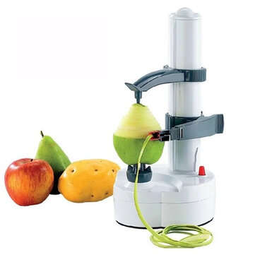 Kitchen Automatic Apple Peeler Potato Peeling Slicer Electric Peeler Machine (COLOR.: GREEN)
