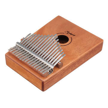 17 Keys Kalimbas African Solid Mahogany Wood Thumb Piano Finger Percussion Musical Gifts