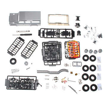 Orlandoo-Hunter OH32A03 1/32 DIY Kit Unpainted RC Car Vehicles with Motor Sero Transmitter