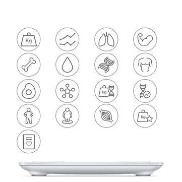 YUNMAI Mini2 Smart Body Fat Scale LED Screen Intelligent Data Analysis APP Control Digital Weighing
