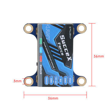 iFlight SucceX-Force 5.8GHz 48CH PIT/25mW/100mW/400mW/600mW Switchable FPV VTX Video Transmitter Sup