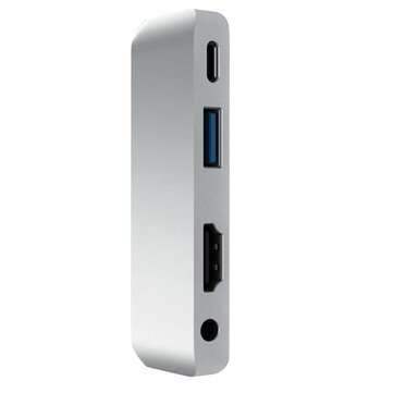 USB Type-C Hub Adapter with USB-C PD Charging USB 3.0 & 3.5mm Headphone Jack HDMI Compatible For iPa