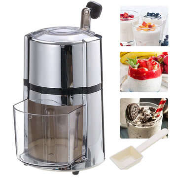 Household Manual Hand Ice Crusher Shaver Shredding Snow Cone Maker Machine Home Drinkware Device