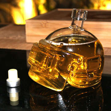 PUBG Playerunknown`s Battlegrounds 3 Levels Helmet Wine Flagon Wine Pot Wine Jug High Borosilicate G