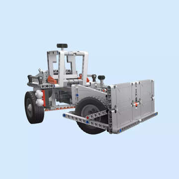 ONEBOT White Mine Truck Car 500+ Pcs Mechanical Transmission Control and Tipping Bucket Lifting Syst