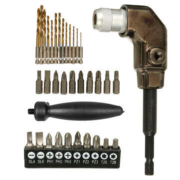 90 Degree Bit Right Angle Driver Electric Screwdriver Drill Turning Device Angle Adapte... (TYPE: B)