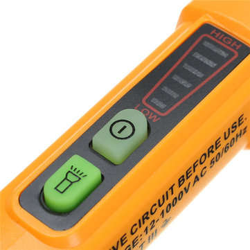 PEAKMETER PM8908C 12V-1000V Intelligent Non-contact AC Voltage Detector Tester Detecting Pen with Fl