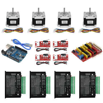 TWO TREES UNO CNC Kit with Controller + Shield + Nema 23 Stepper Motors +... (SHAFT DIAMETER: 8MM)