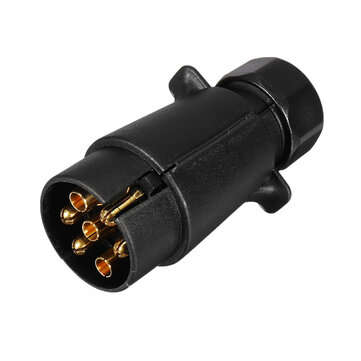 7 Pin Adapter Connector Socket Trailer 12V Towbar Towing Electric Converter N Type Waterproof