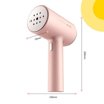 Deerma GT106 Portable Handheld Pink Garment Steamer Steam Iron 15 Seconds Fast-Heat 1000W Wrinkle Re