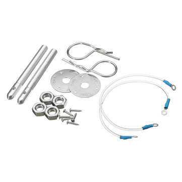 Universal Muscle Car Hair Locking Pin Style Hood Pin Latch Set Lanyard Studs Set