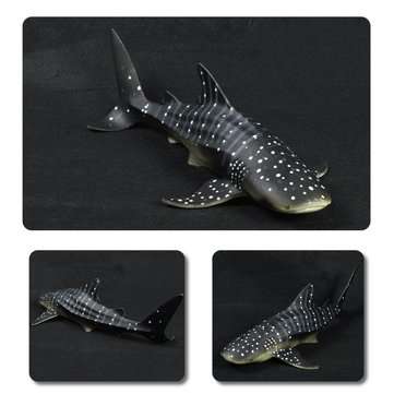 28cm Realistic Whale Shark Sea Animal Figure Solid Plastic Ocean Toy Diecast Model