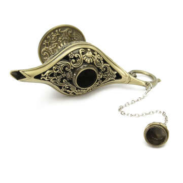 Magic Wishing Lamp Bronze Retro Classic Desktop Decoration Gift Zinc Alloy Light Home Holiday Decora