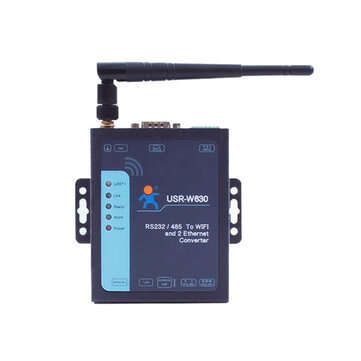 Dual Network Port WiFi Serial Server RS485/232 Serial Port to Wi-Fi Ethernet USR-W630