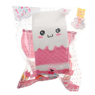 Squishy Jumbo Pink Milk Bottle Box 11cm Slow Rising Soft Collection Gift Decor Toy