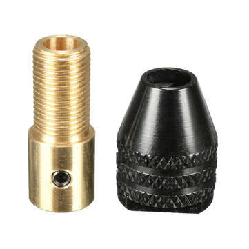Drillpro 10Set 0.3-3.5mm Mini Universal Drill Chuck Electronic Three-Jaw Drill Chuck Tools Set