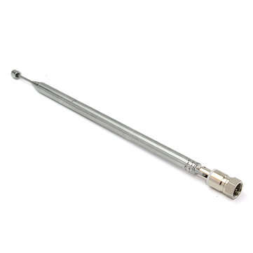 7 Section F Type Replacement Antenna Connector Telescopic Aerial TV AM FM Radio