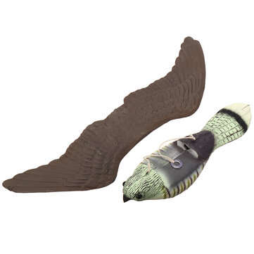 3D Hunting Decoy Flying Falcon Hawk Bird Artificial Flying Hawk Deterrent Scarer Garden Yard Hanging
