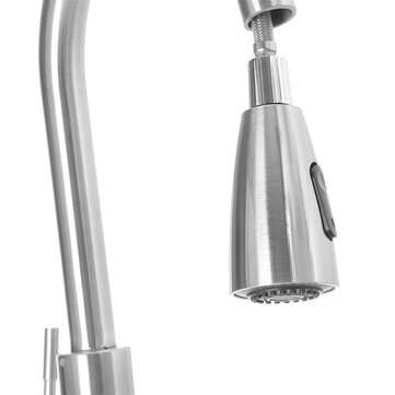Stainless Steel Hot And Cold Pull Tap Simple Pull Kitchen Sink Faucets